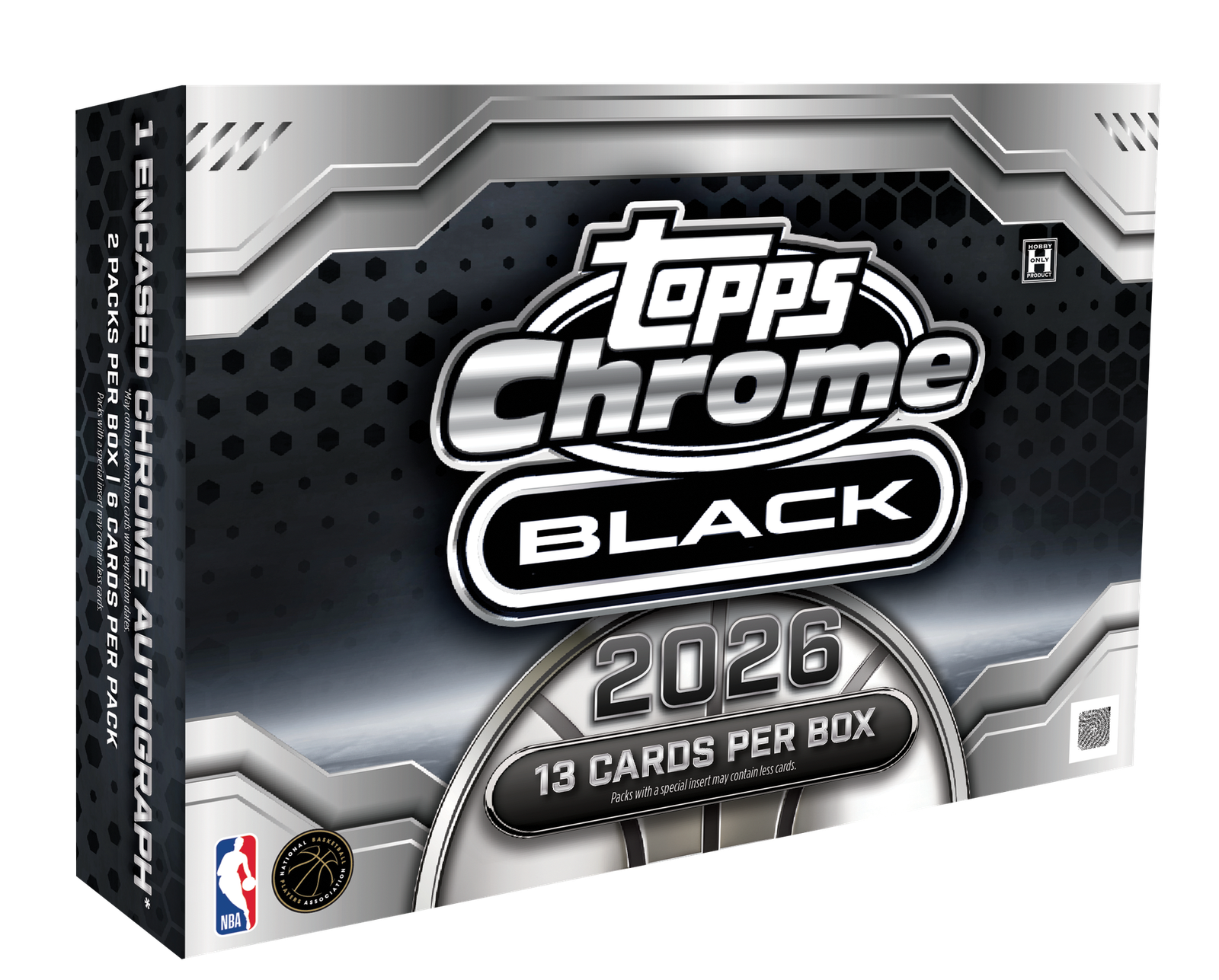 2025/26 Topps Chrome Black Basketball Hobby 8 Box Case