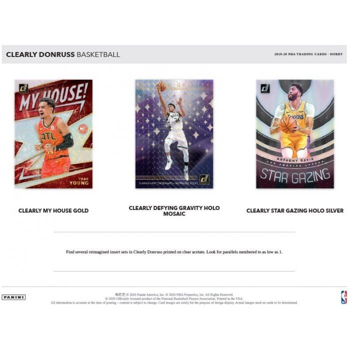 2019-20 Panini Clearly Donruss Basketball Hobby 12 Box Case - Image 3