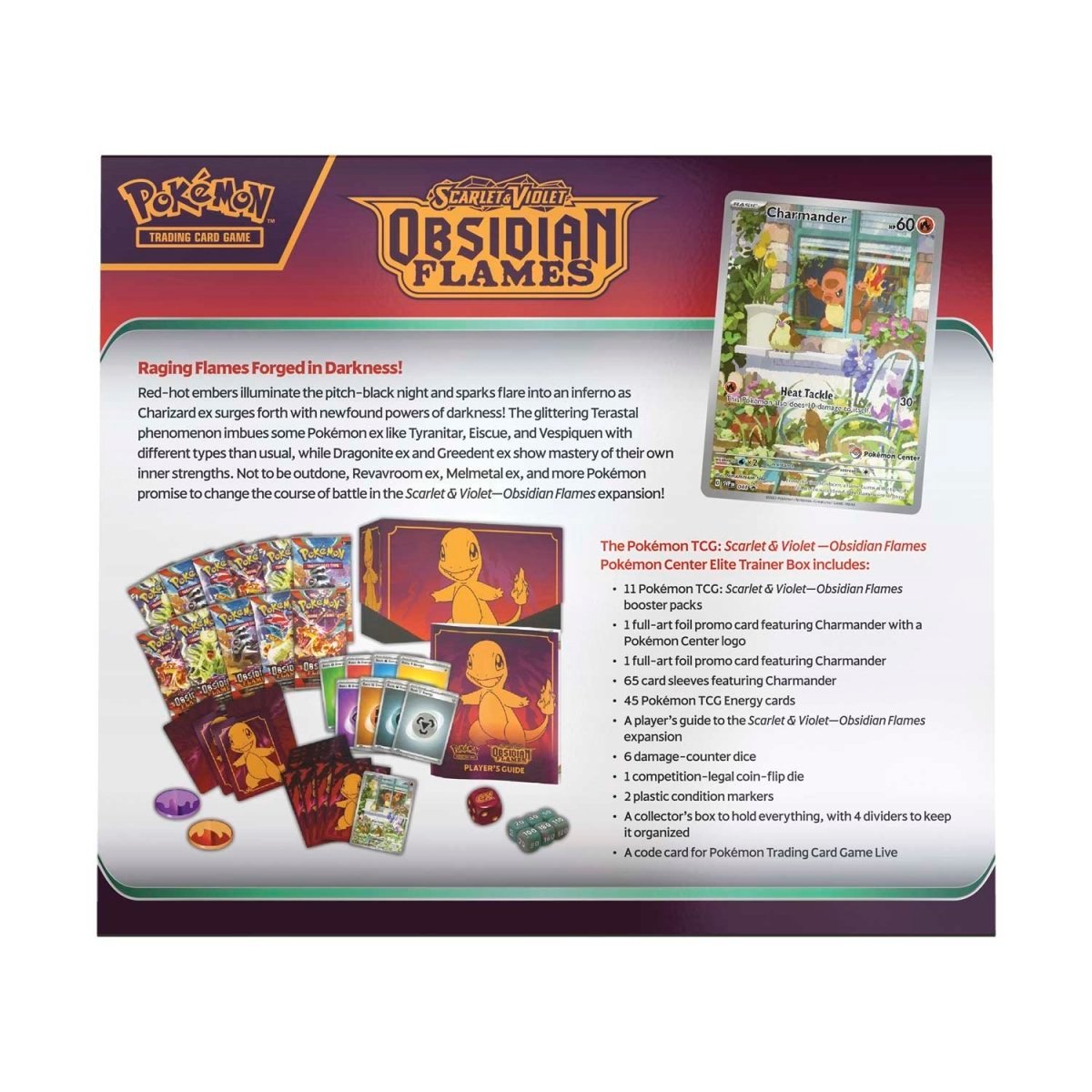 Pokemon: Scarlet & Violet Obsidian Flames Pokemon Center Elite Trainer Box - Image 2