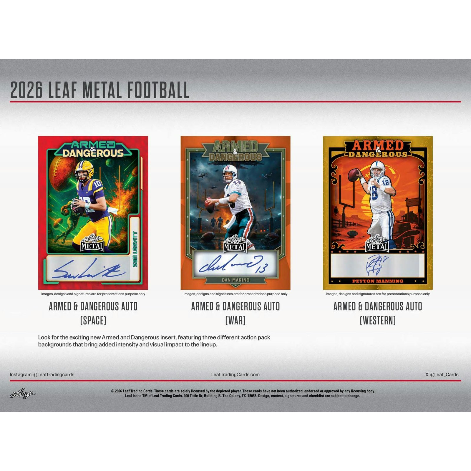 2026 Leaf Metal Football Hobby Jumbo 8-Box Case - Image 10
