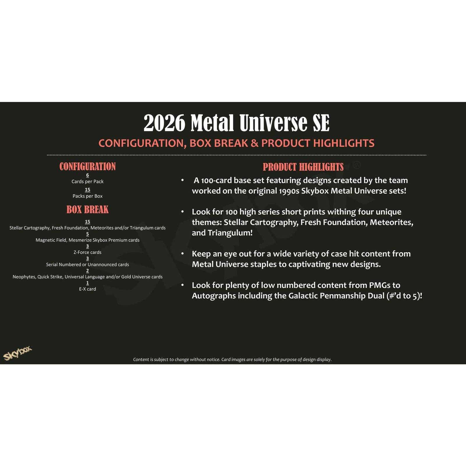 2026 Upper Deck Metal Universe SE Hobby 12-Box Case (Presell) - Image 6