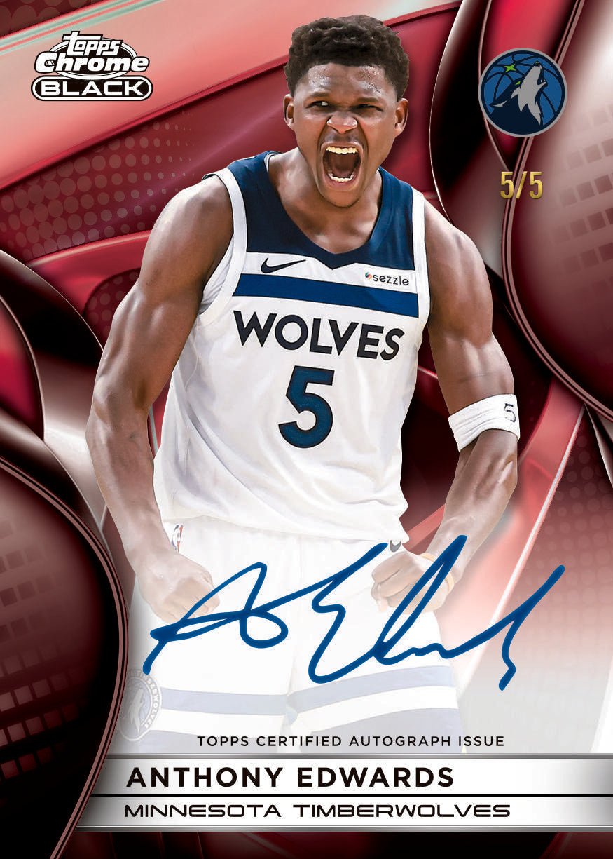 2025/26 Topps Chrome Black Basketball Hobby 8 Box Case - Image 8
