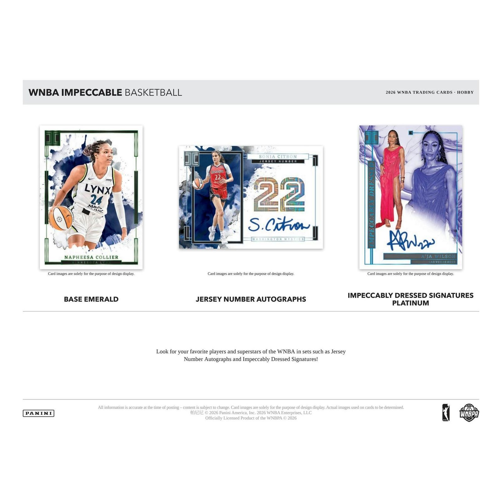 2026 Panini Impeccable WNBA Basketball Hobby 3-Box Case (Presell) - Image 3