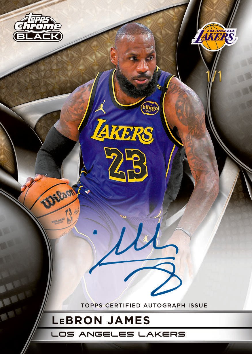 2025/26 Topps Chrome Black Basketball Hobby 8 Box Case - Image 6