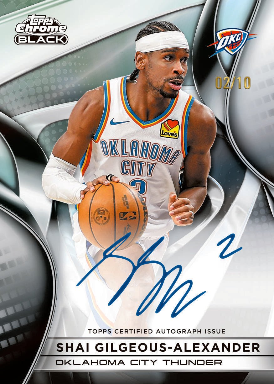 2025/26 Topps Chrome Black Basketball Hobby Box - Image 7
