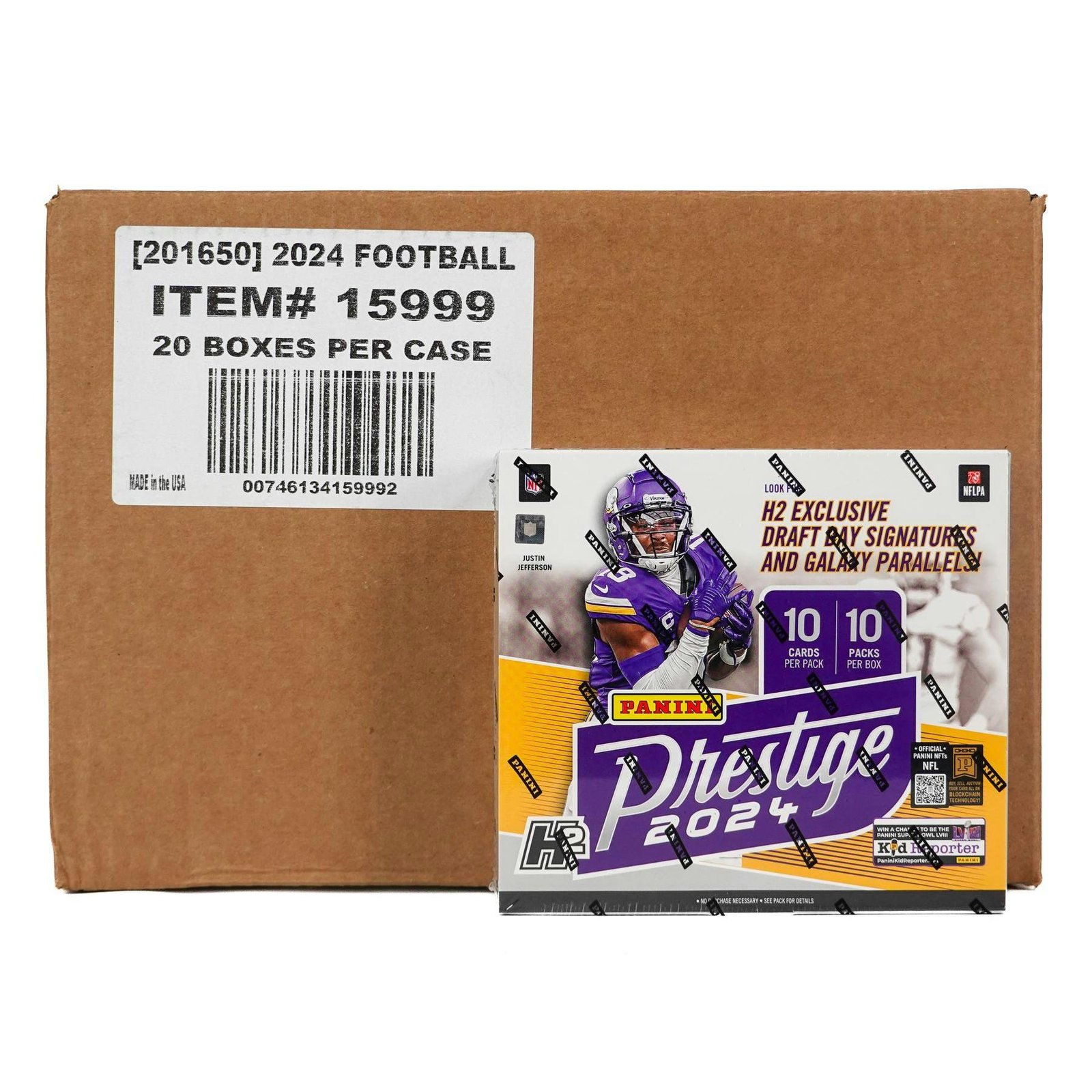 2024 Panini Prestige Football H2 20-Box Case - Image 3