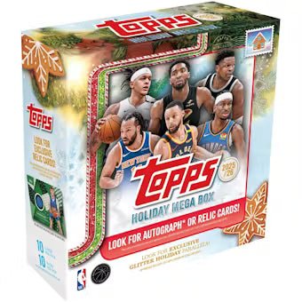 2025-26 Topps Holiday Basketball Mega 20 Box Case