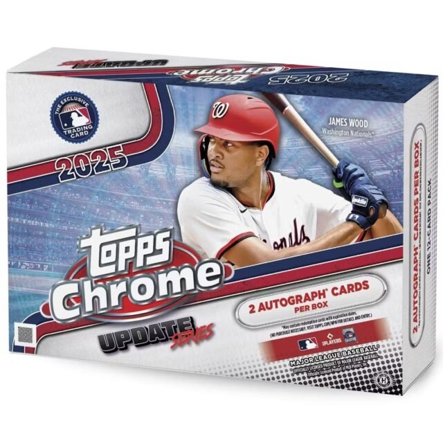2025 Topps Chrome Update Series Baseball Breaker’s Delight 6 Box Case