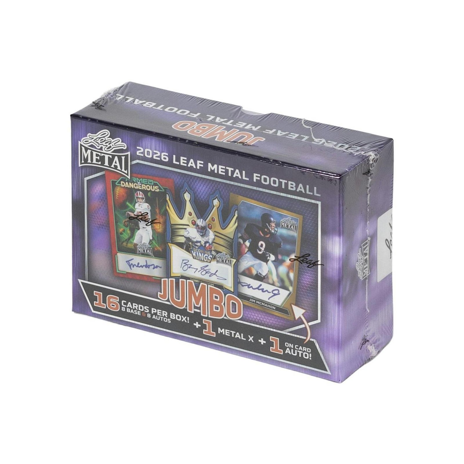 2026 Leaf Metal Football Hobby Jumbo 8-Box Case - Image 6