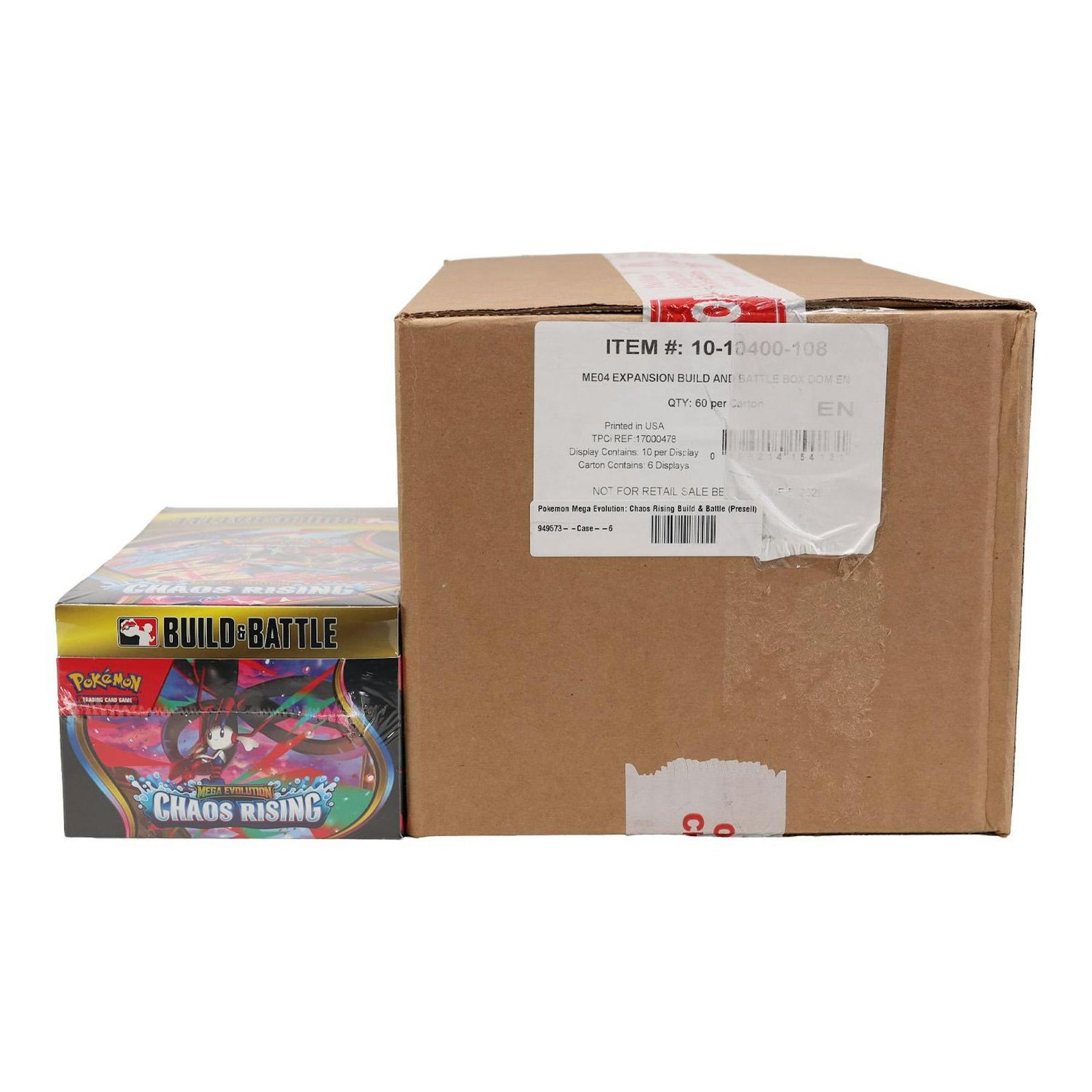 Pokemon Mega Evolution: Chaos Rising Build & Battle 6-Box Case - Image 3