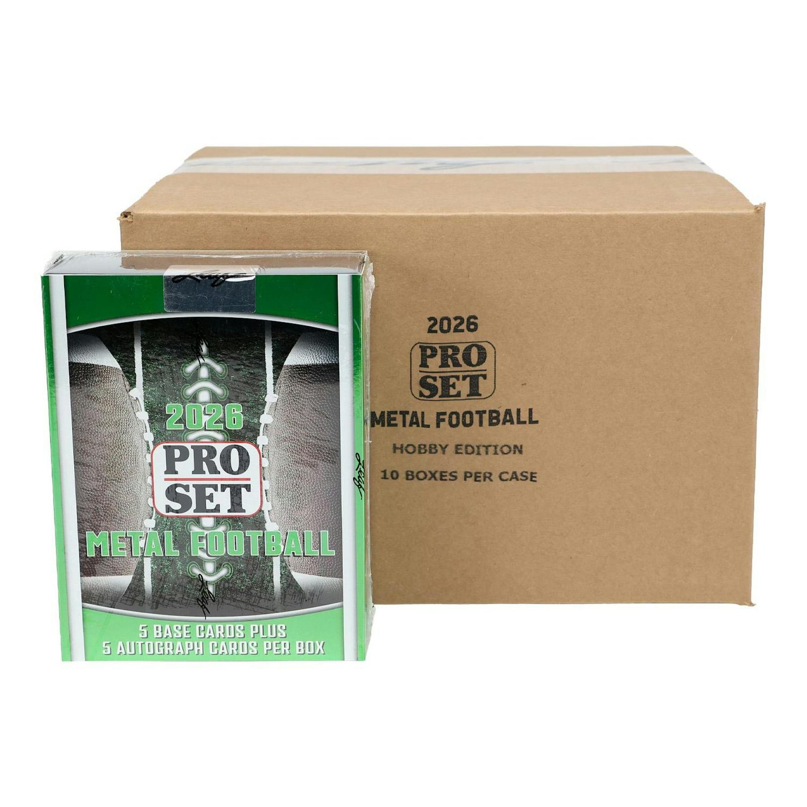 2026 Leaf Pro Set Metal Football Hobby 10-Box Case - Image 4