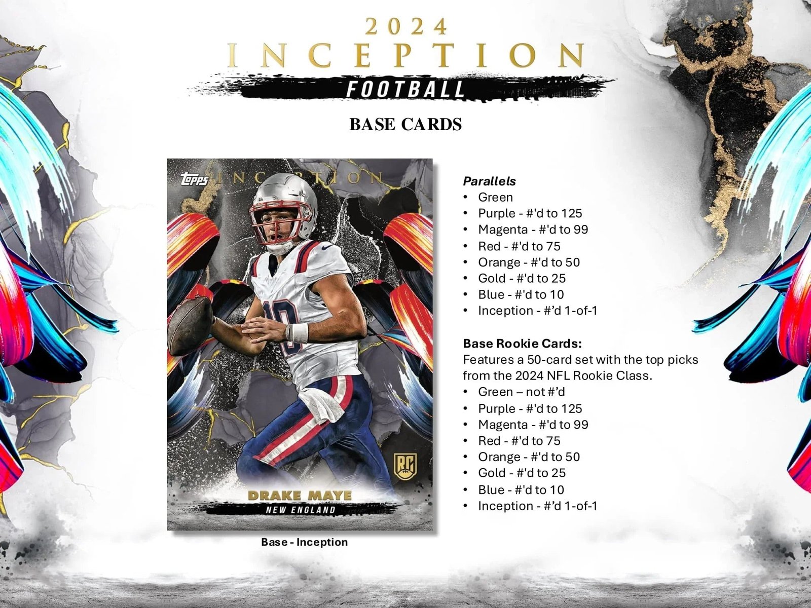 2024 Topps Inception Football Hobby 8 Box Case - Image 2