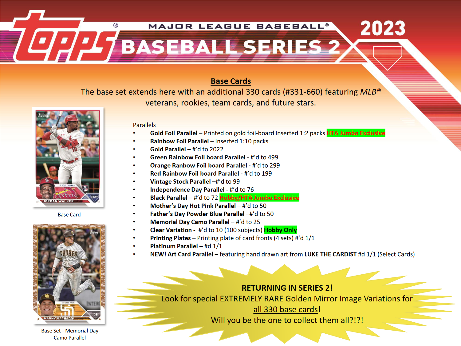 2023 Topps Series 2 Baseball Hobby 12 Box Case - Image 3