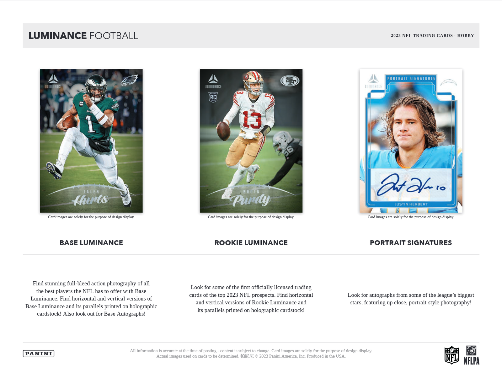 2023 Panini Luminance Football Hobby 12 Box Case - Image 3
