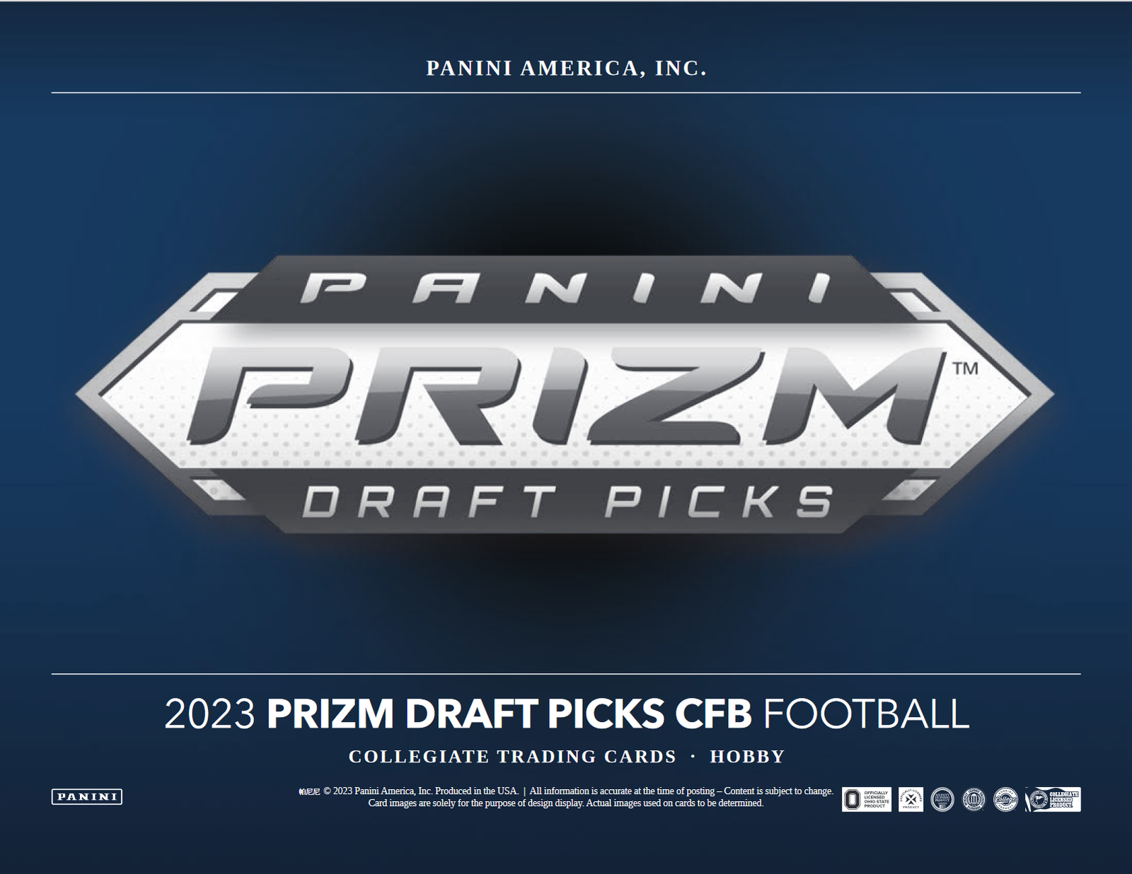 2023 Panini Prizm Collegiate Draft Picks Football Hobby 16 Box Case - Image 3