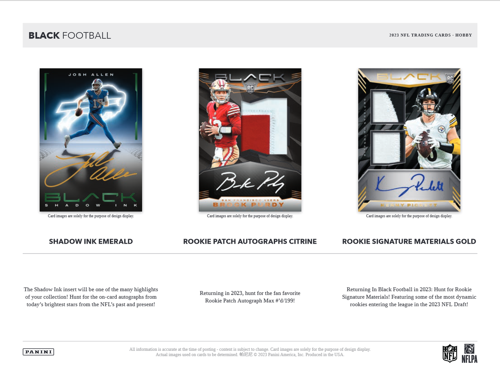 2023 Panini Black Football Hobby 12 Box Case - Image 4