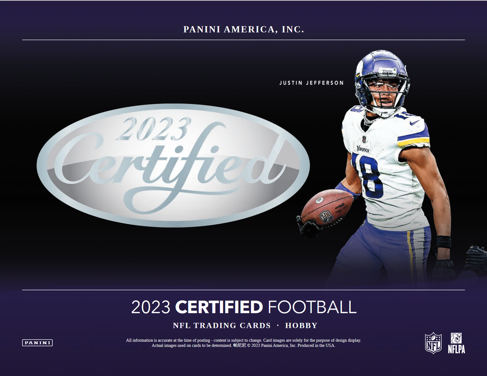 2023 Panini Certified Football Hobby 16 Box Case - Image 3
