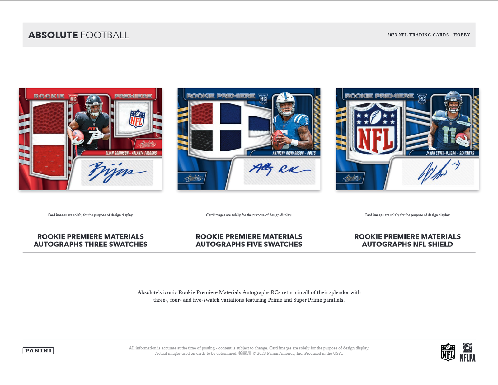 2023 Panini Absolute Football Hobby 12 Box Case - Image 3