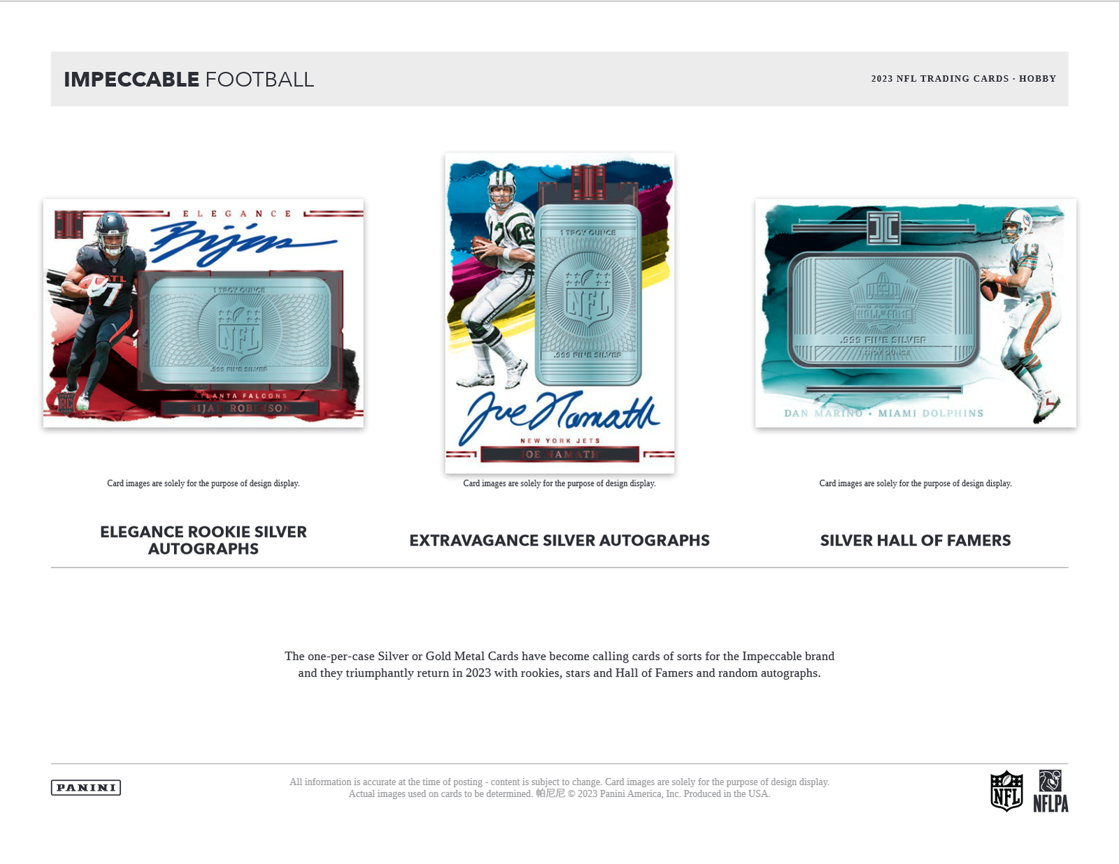 2023 Panini Impeccable Football Hobby 3 Box Case - Image 4
