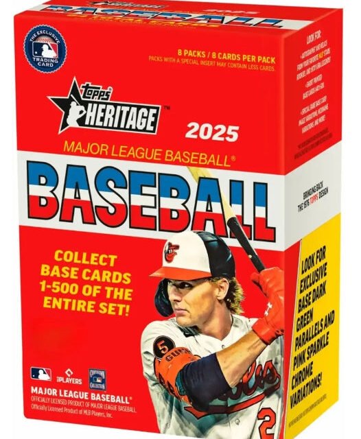 2025 Topps Heritage Baseball Blaster 40 Box Case