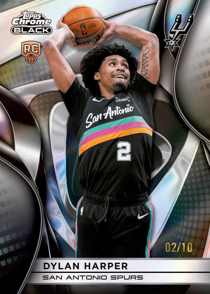2025/26 Topps Chrome Black Basketball Hobby 8 Box Case - Image 4