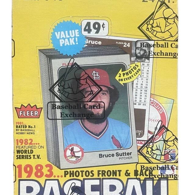 1983 Fleer Baseball Wax Box BBCE FASC Wrapped Box